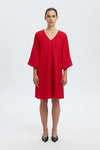 Amida Short Dress Red Checks