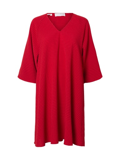 Amida Short Dress Red Checks