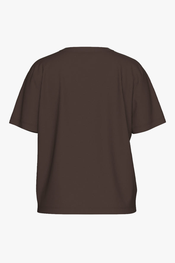 Essential Boxy Tee Coffee Bean