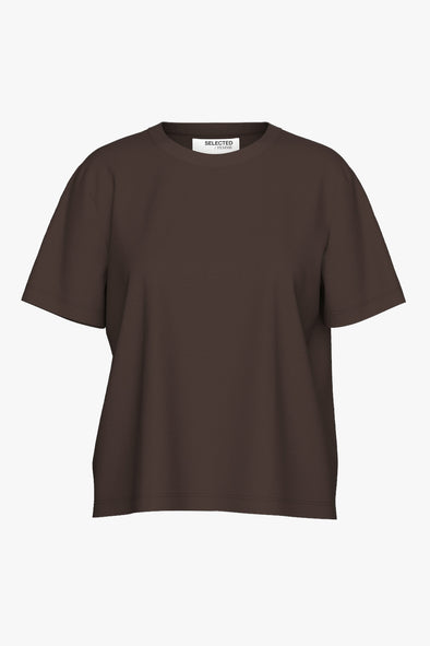 Essential Boxy Tee Coffee Bean