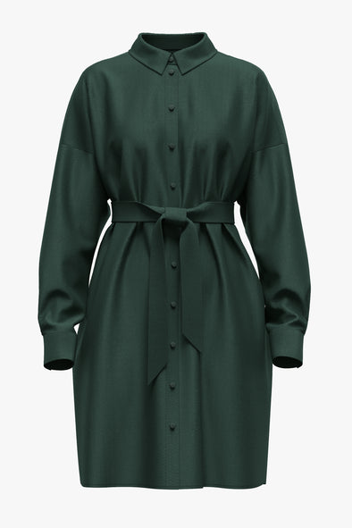 Silva Tonia Shirt Dress Scarab