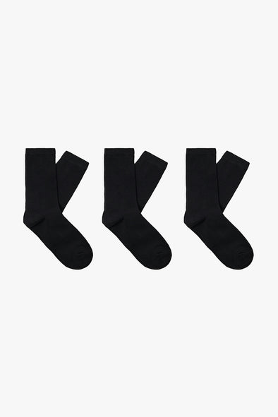 Chloe 3-Pack Socks Black