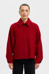 Liva Wool Blend Jacket Equestrian Red
