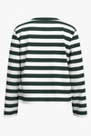 Essential LS Boxy Tee Scarab Stripes