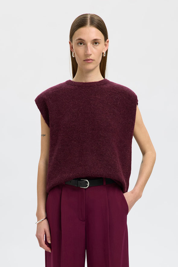 Lulu Knit Vest Fig