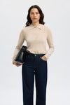 Thea Collar Knit Oatmeal