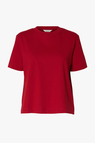 Essential SS Boxy Tee Equestrian Red