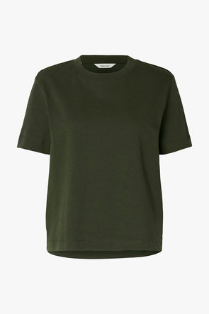 Essential SS Boxy Tee Deep Depths
