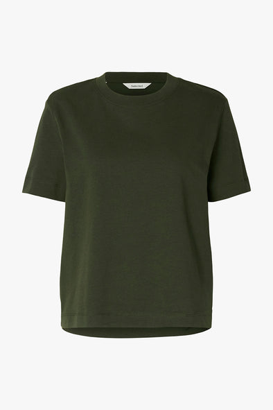 Essential SS Boxy Tee Deep Depths