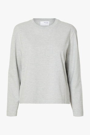 Essential LS Boxy Tee Light Grey