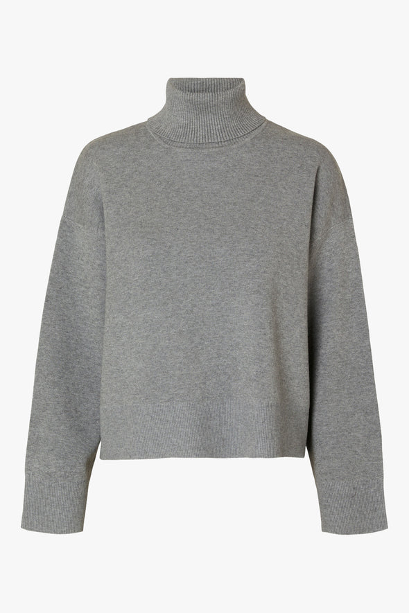 Kamma Rollneck Grey Melange