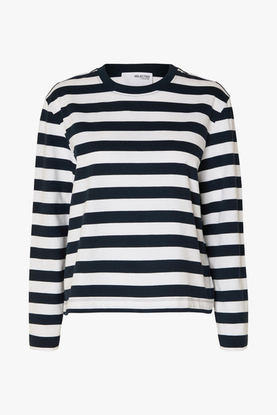 Essential LS Boxy Tee Striped