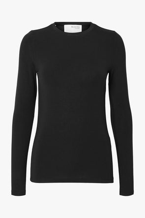 Manja LS O-Neck Top Black