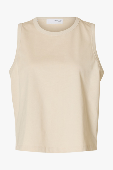 Essential Boxy Tank Top Birch