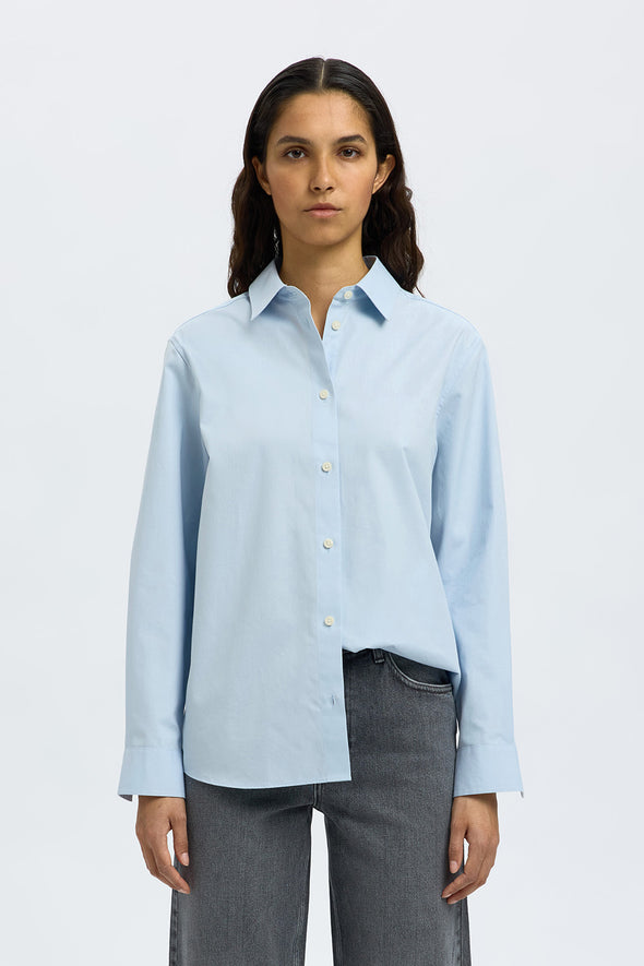 Ester Relaxed Shirt Cashmere Blue