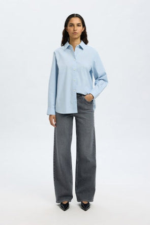 Ester Relaxed Shirt Cashmere Blue