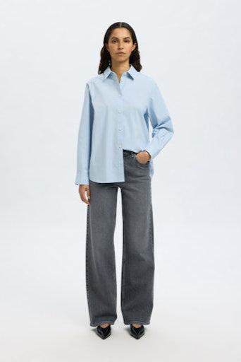 Ester Relaxed Shirt Cashmere Blue