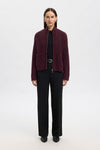 Sia Ras Zipper Cardigan Fig