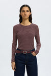 Anna Crew Neck Tee Fig/Snow White