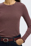 Anna Crew Neck Tee Fig/Snow White