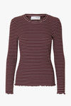 Anna Crew Neck Tee Fig/Snow White