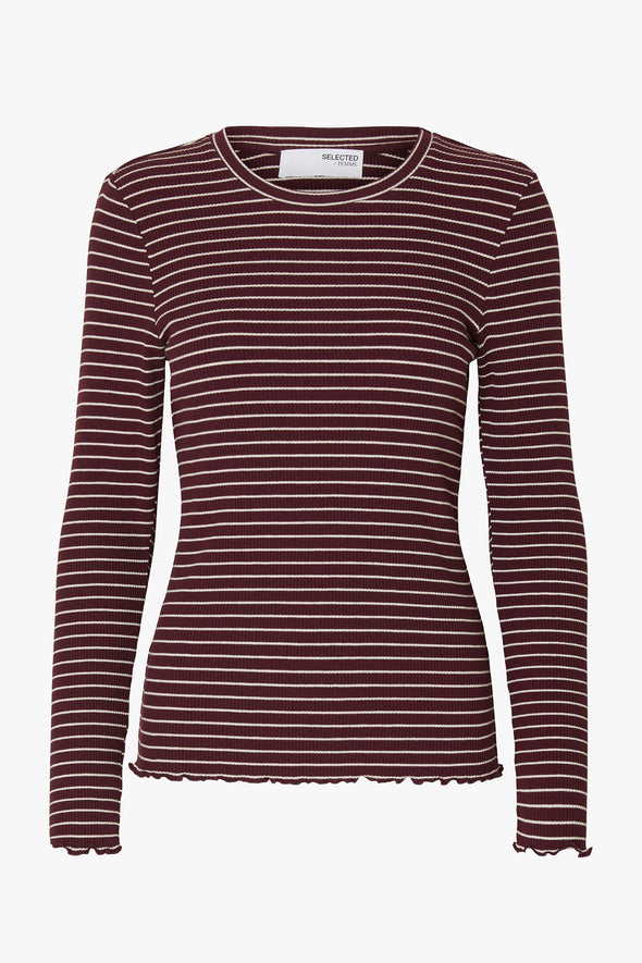 Anna Crew Neck Tee Fig/Snow White