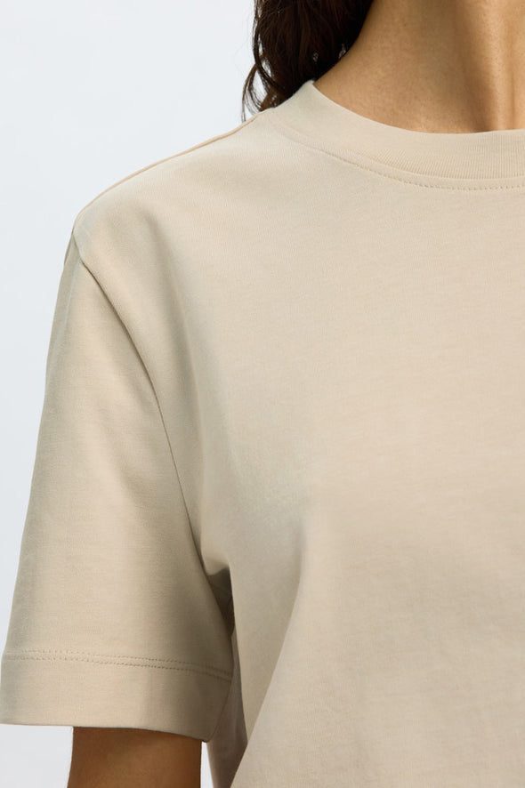 Essential SS Boxy T-Shirt Oatmeal