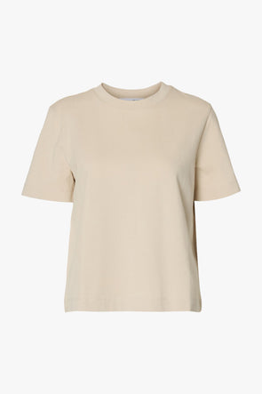 Essential SS Boxy T-Shirt Oatmeal