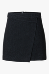 Lelou HW Mini Skirt Dark Grey