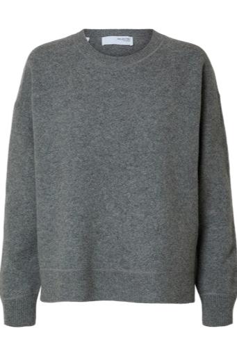 Nukki Knit Dark Grey Melange