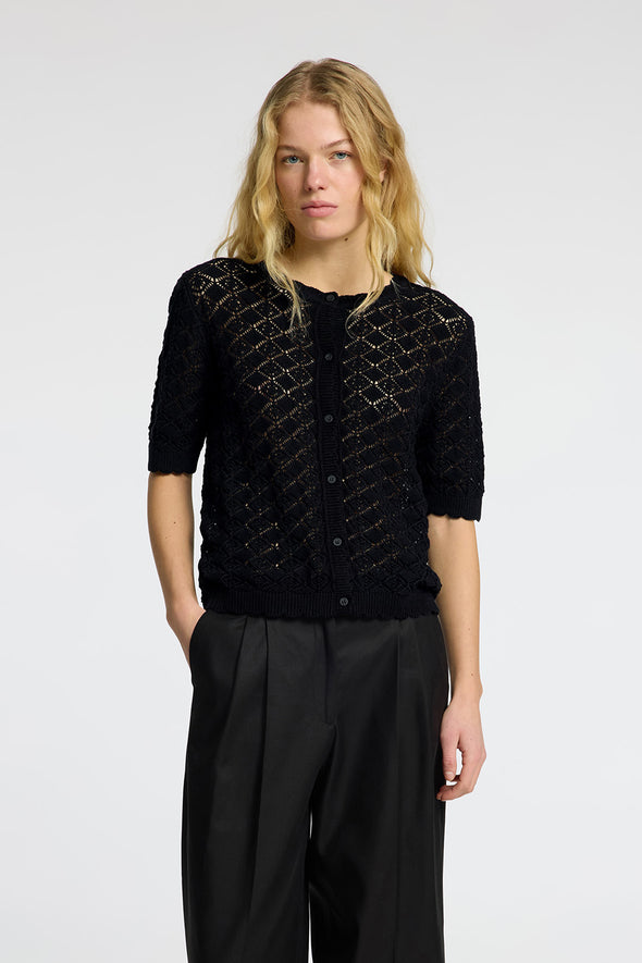 Sofia Knit Cardigan Black