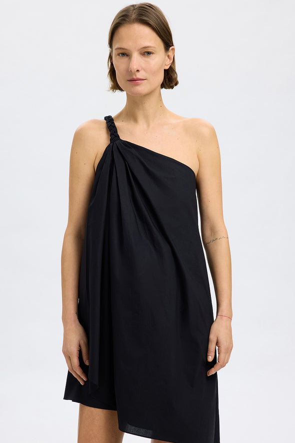Esther Short Braided Dress Black