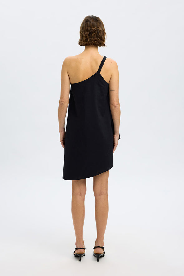 Esther Short Braided Dress Black