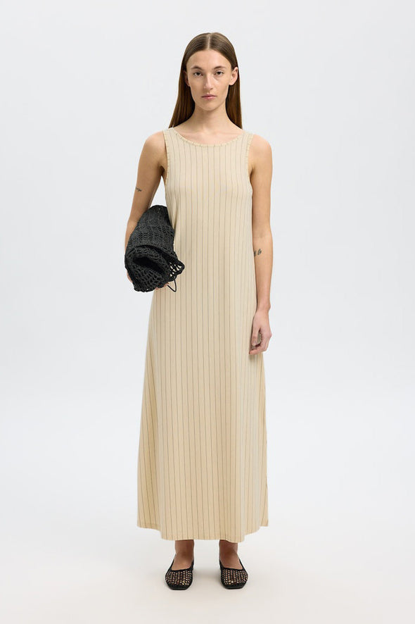 Anola Ankle Dress Stripes