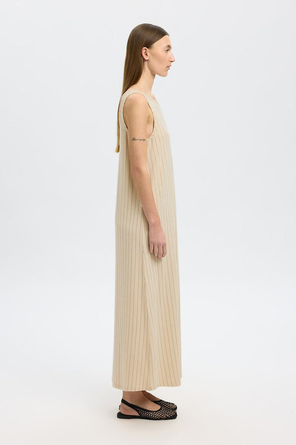 Anola Ankle Dress Stripes
