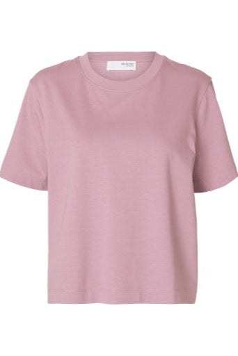 Essential Boxy Tee Bleached Mauve