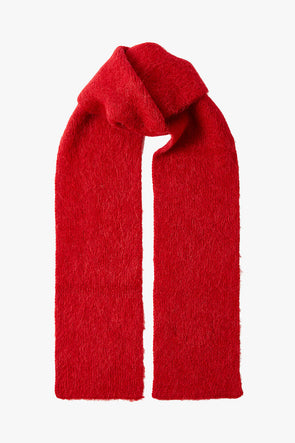 Fiona Alpaca Blend Scarf Equestrian Red