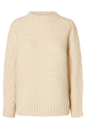 Nelly Batsleeve Cable Knit