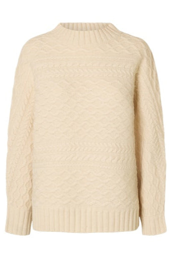Nelly Batsleeve Cable Knit