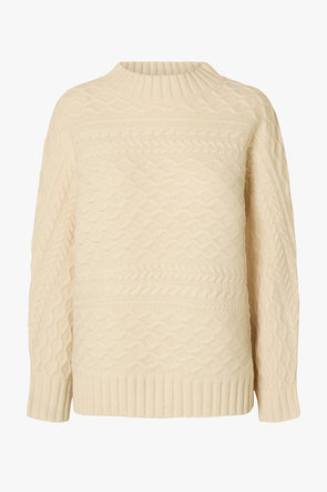 Nelly Batsleeve Cable Knit