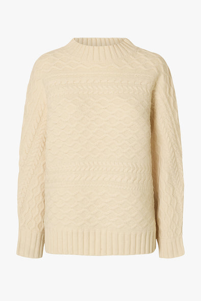 Nelly Batsleeve Cable Knit