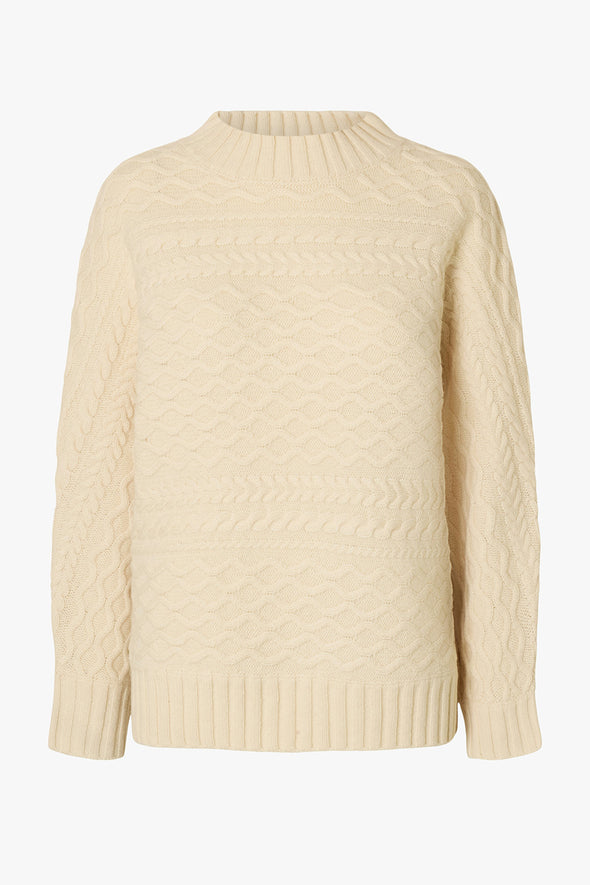 Nelly Batsleeve Cable Knit
