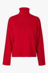 Kamma Rollneck Knit Equestrian Red