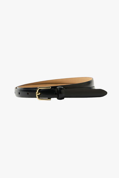 Fiona Slim Belt Black