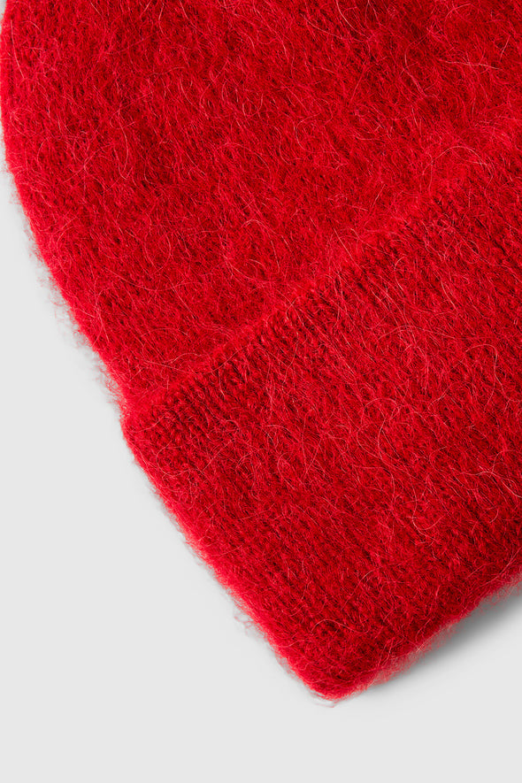 Fiona Alpaca Blend Beanie Equestrian Red