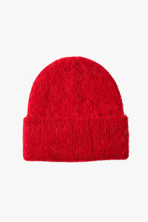 Fiona Alpaca Blend Beanie Equestrian Red