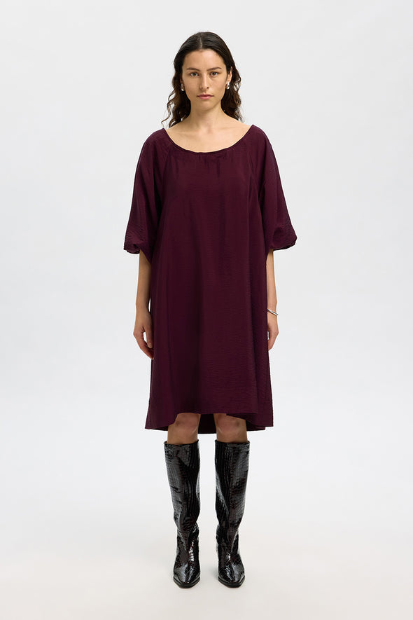 Yvette Relaxed Short Dress Fig