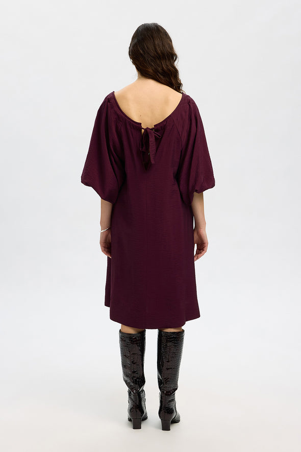Yvette Relaxed Short Dress Fig