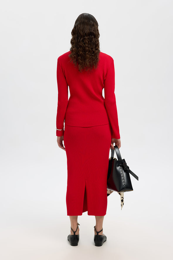 Carly Ankle Skirt Equestrian Red
