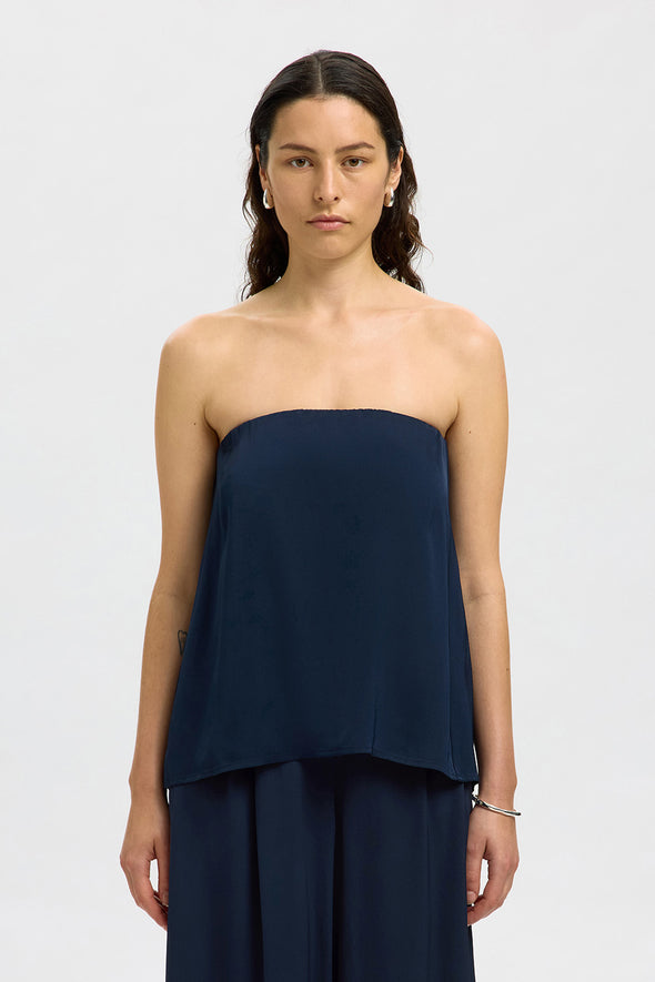 Leonore Tube Top Dark Sapphire
